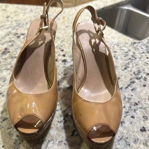 Stuart Weitzman Cork Wedges, size 8.5